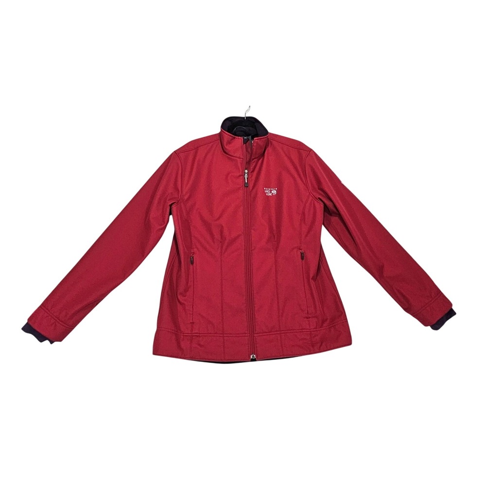 Mountain Hardwear Jacket Women XL Callisto Softshell Waterproof Red Fleece Lined